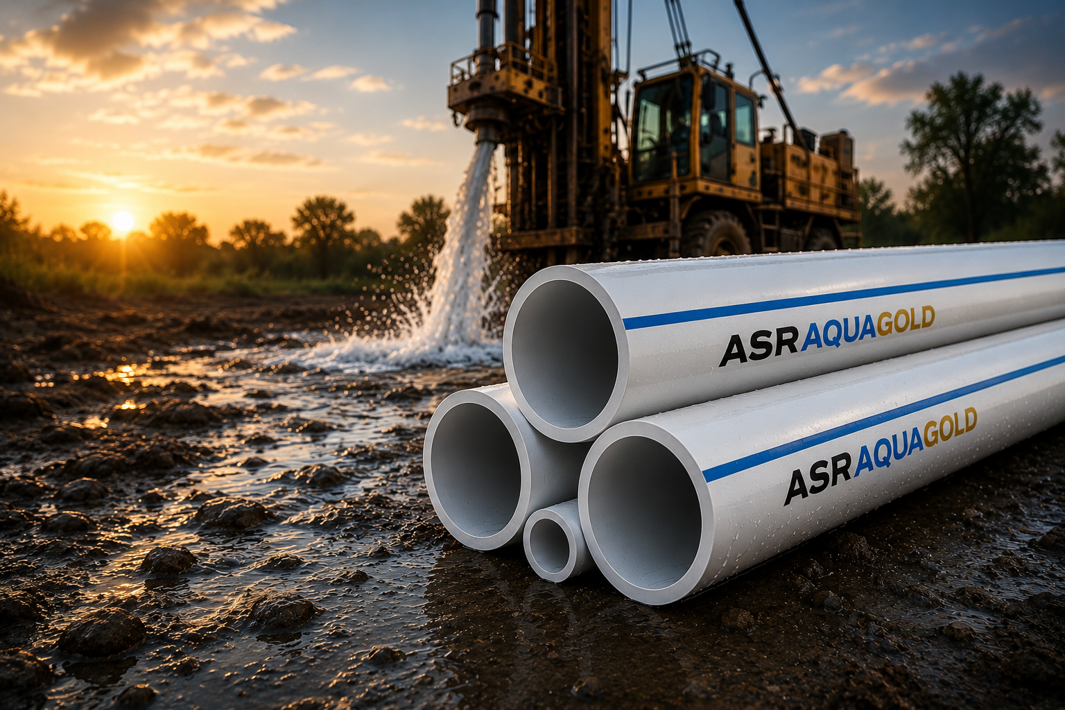 ASR AquaGold Borewell Pipes – Built for Strength